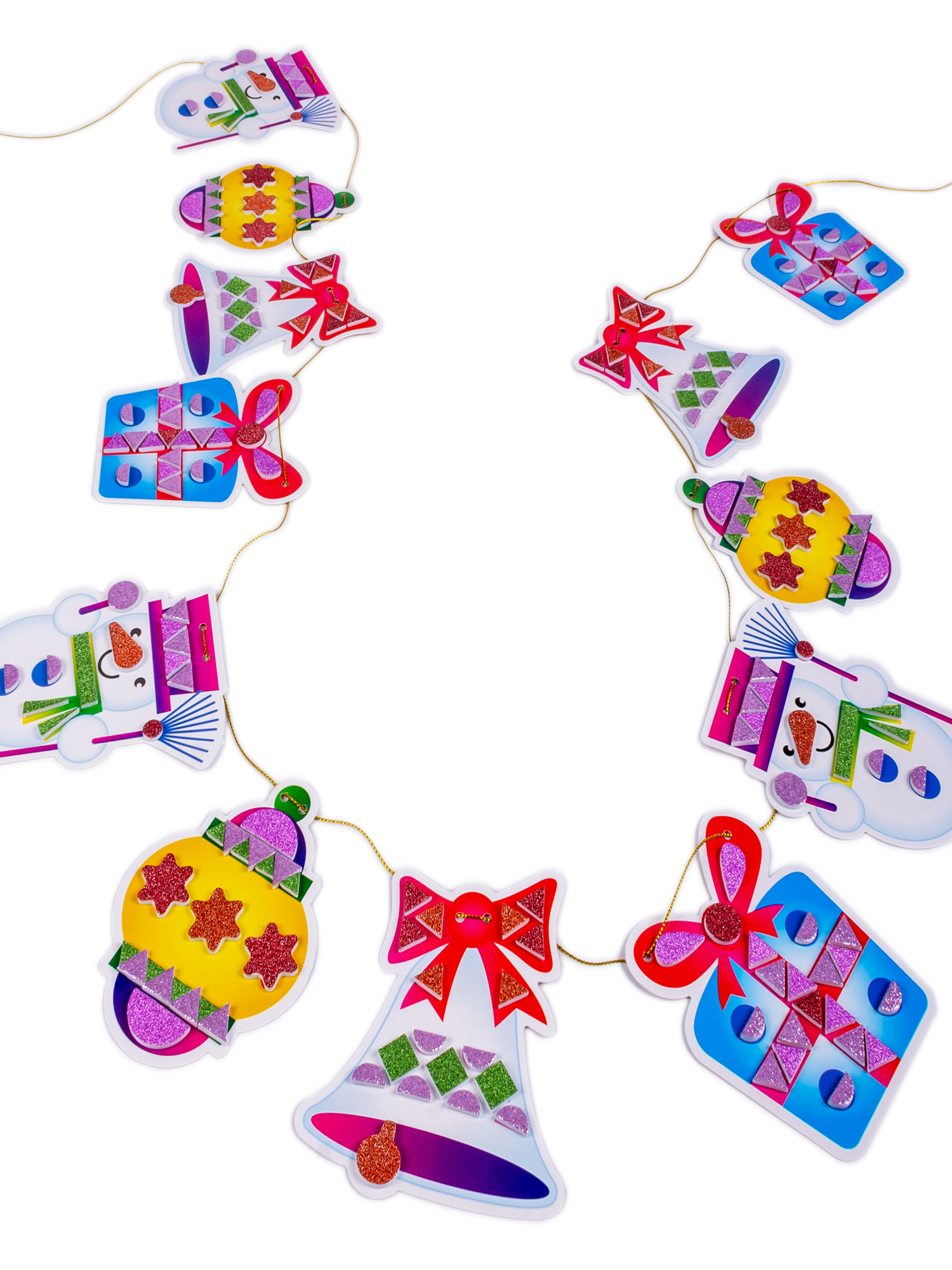 Набор для творчества Дрофа-Медиа Новогодняя гирлянда аппликация - фото 6