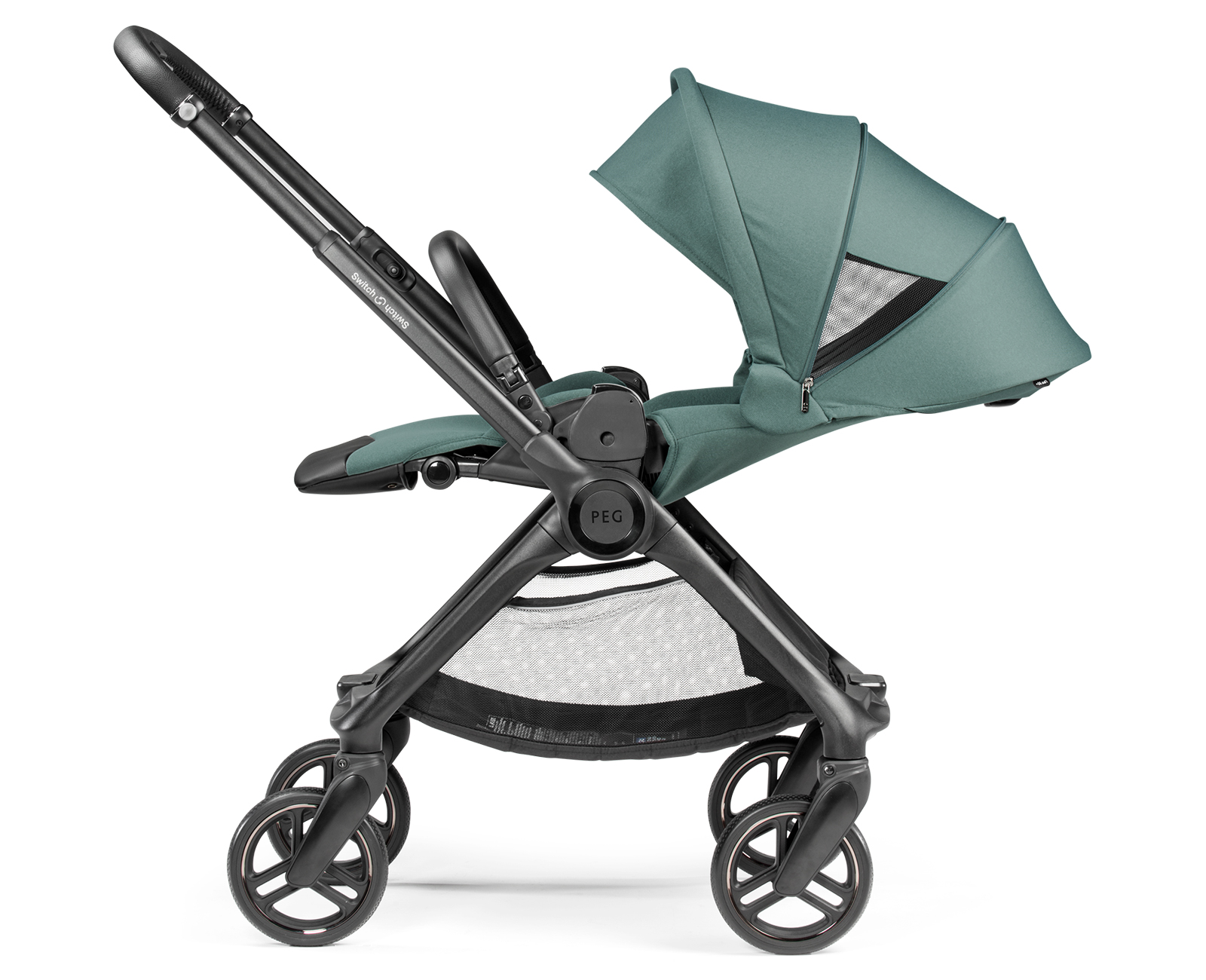 Коляска прогулочная Peg-Perego Switch зеленый - фото 8