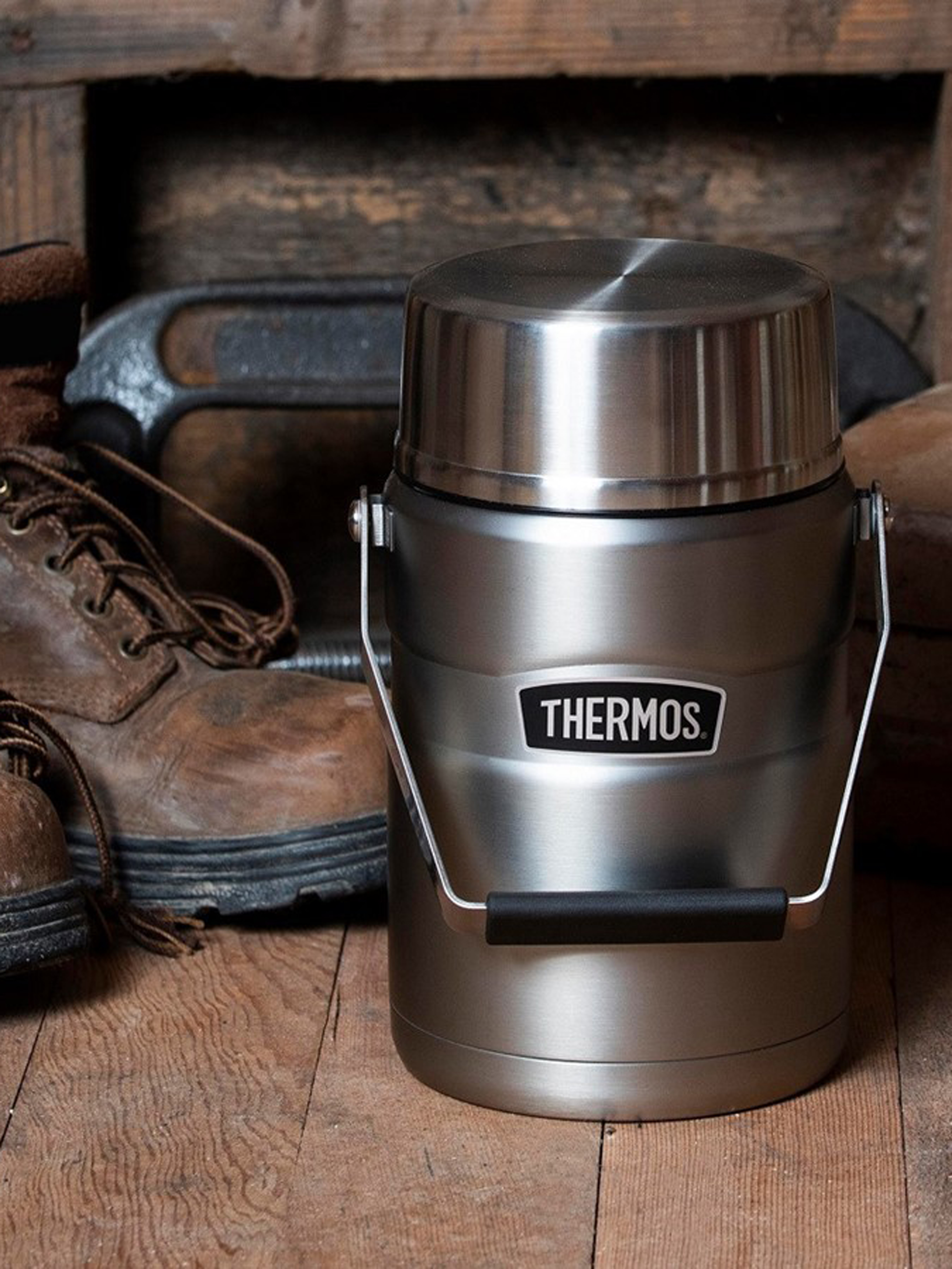 Термос для еды 1.39 литра 2 контейнерами THERMOS KING-3030 Big Boss – нержавеющая сталь герметичный тепло/холод 12/24 часа - фото 26