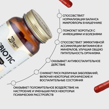 БАД Debavit Поддержка иммунной системы / Пробиотик / Для пищеварения / Халяль