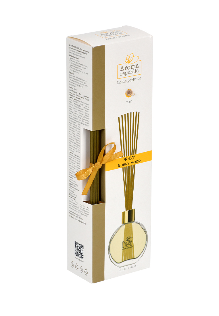 Ароматический диффузор Aroma Republic в стеклянном флаконе 70 мл №67 Sunny mood - фото 1