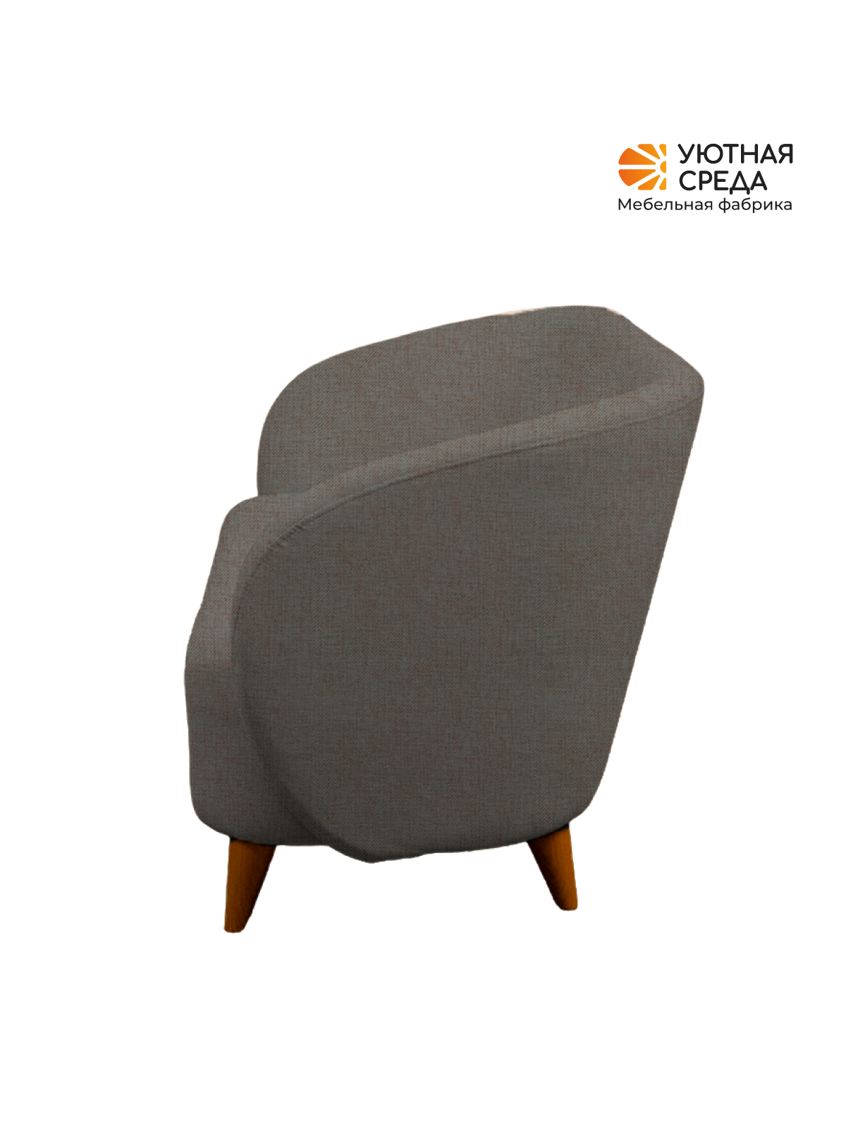 Диван Уютная среда графит рогожка серый - фото 17