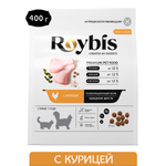 Корм для кошек Roybis 0.4кг для взрослых домашних пород с курицей сухой