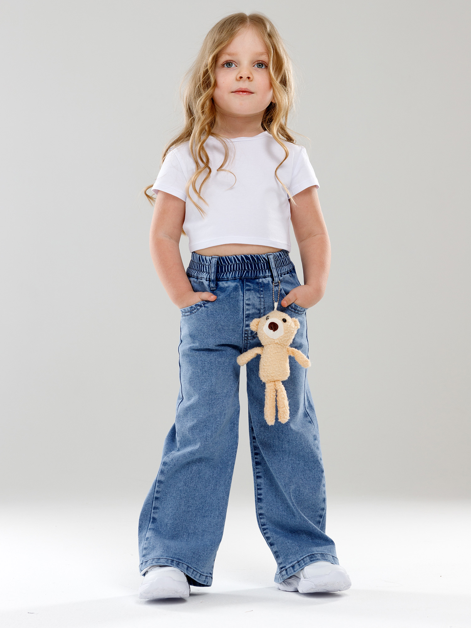 Джинсы-трубы СИНИЙ МИР WD8762-G63 - фото 4