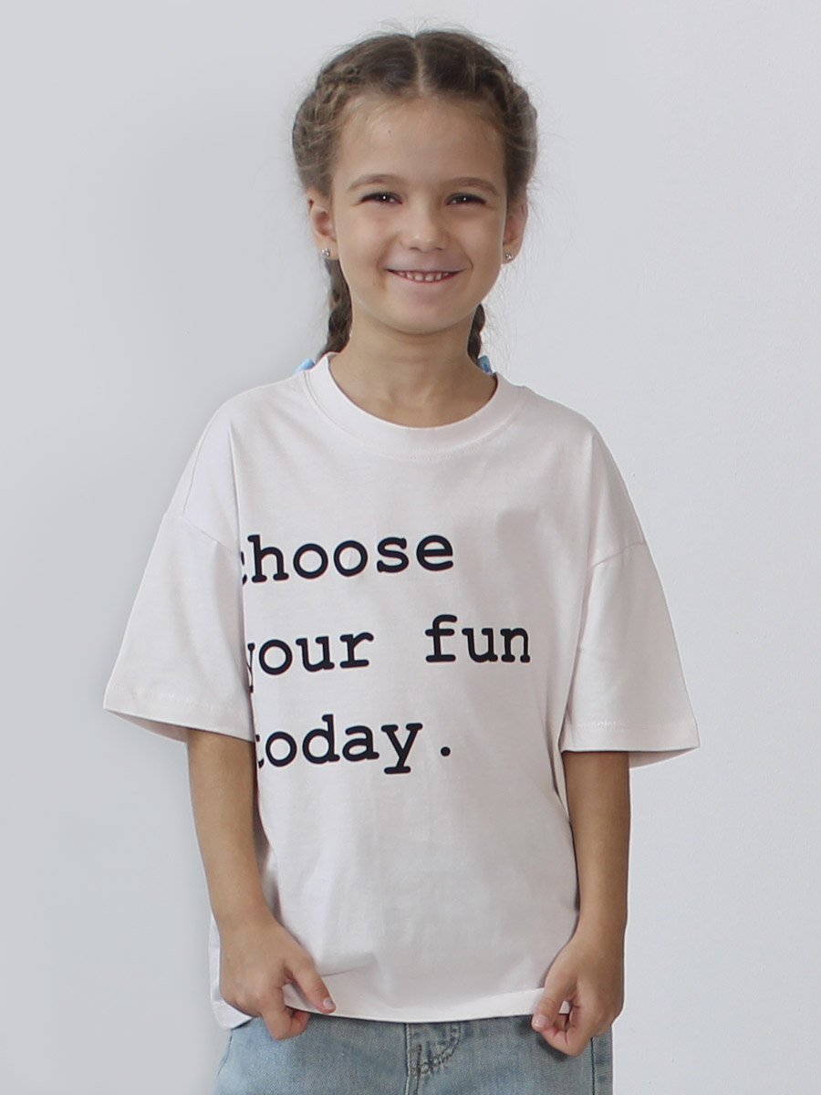 Футболка STELLA MODA 11406 бежевый - фото 1