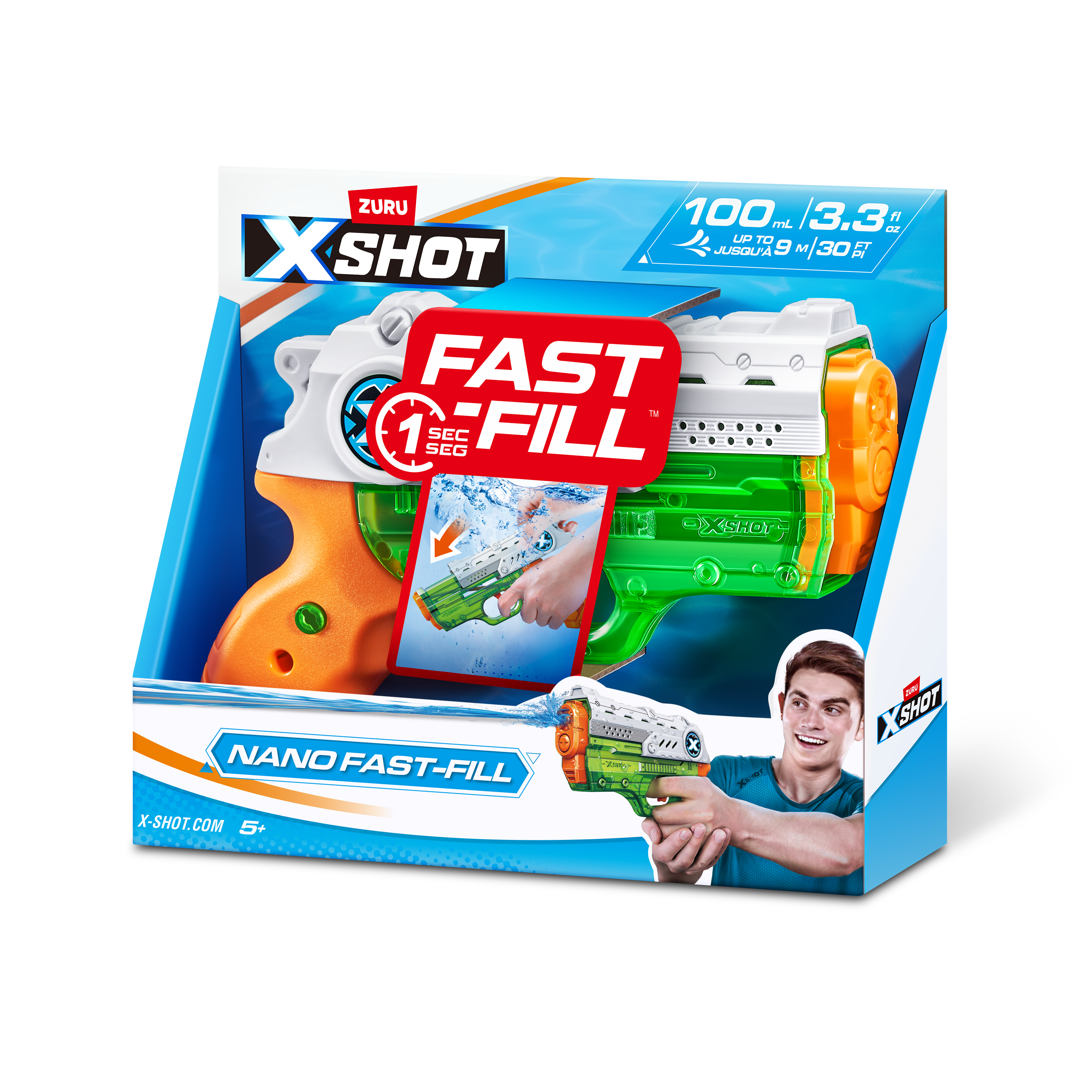 Бластер водный Zuru XSHOT  Fast Fill Water Фаст Филл Нано - фото 8