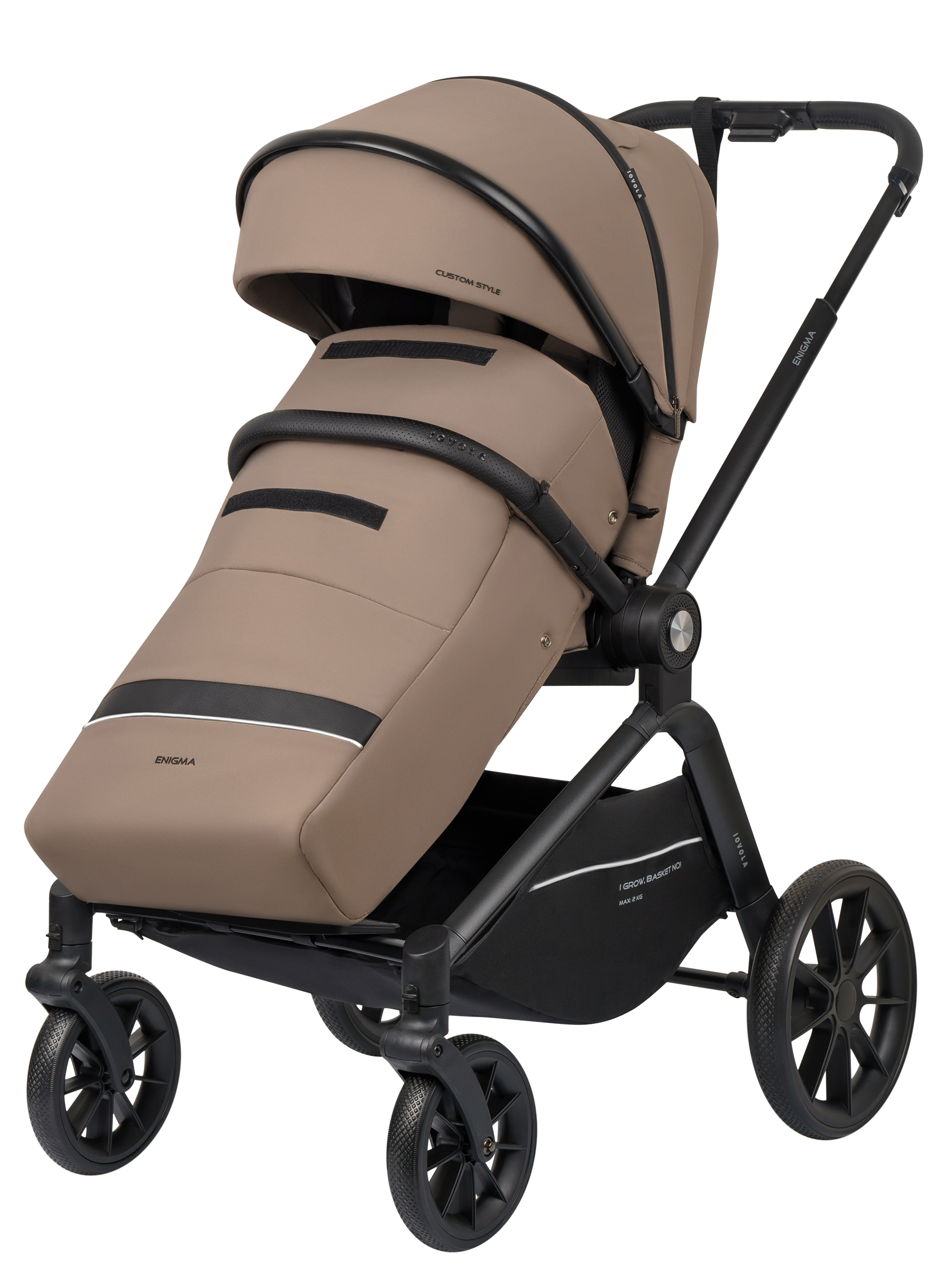 Коляска 3в1 JOVOLA Enigma коричневый - фото 26