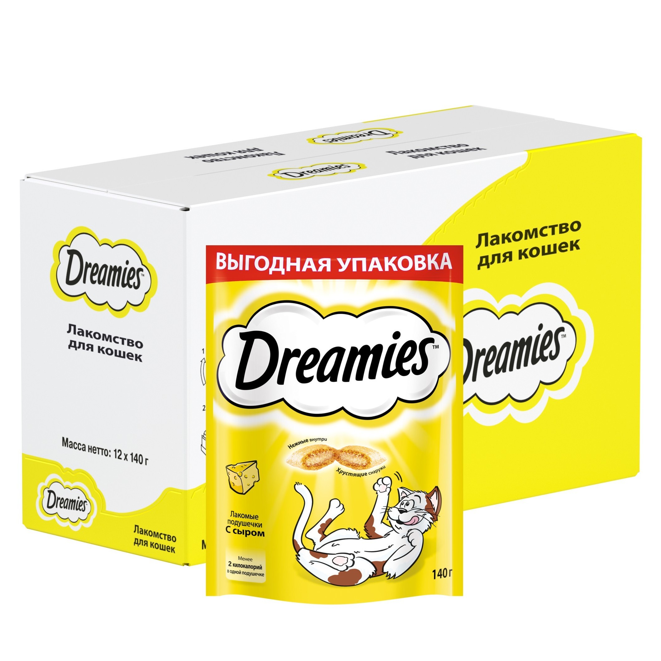 Лакомство для кошек Dreamies с сыром 140г - фото 3