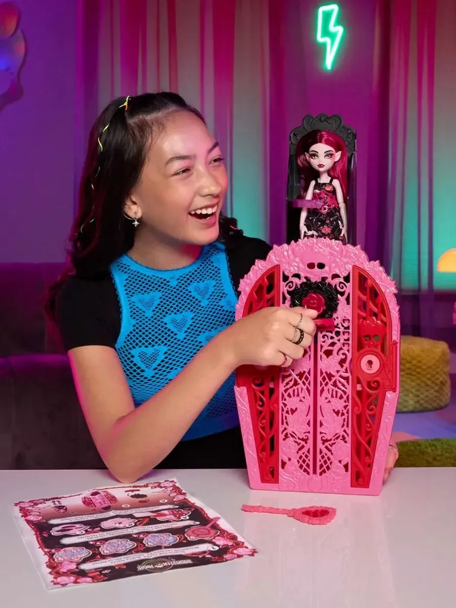 Кукла классическая Monster High Monster High Skulltimate Secrets Дракулаура 122359 - фото 6