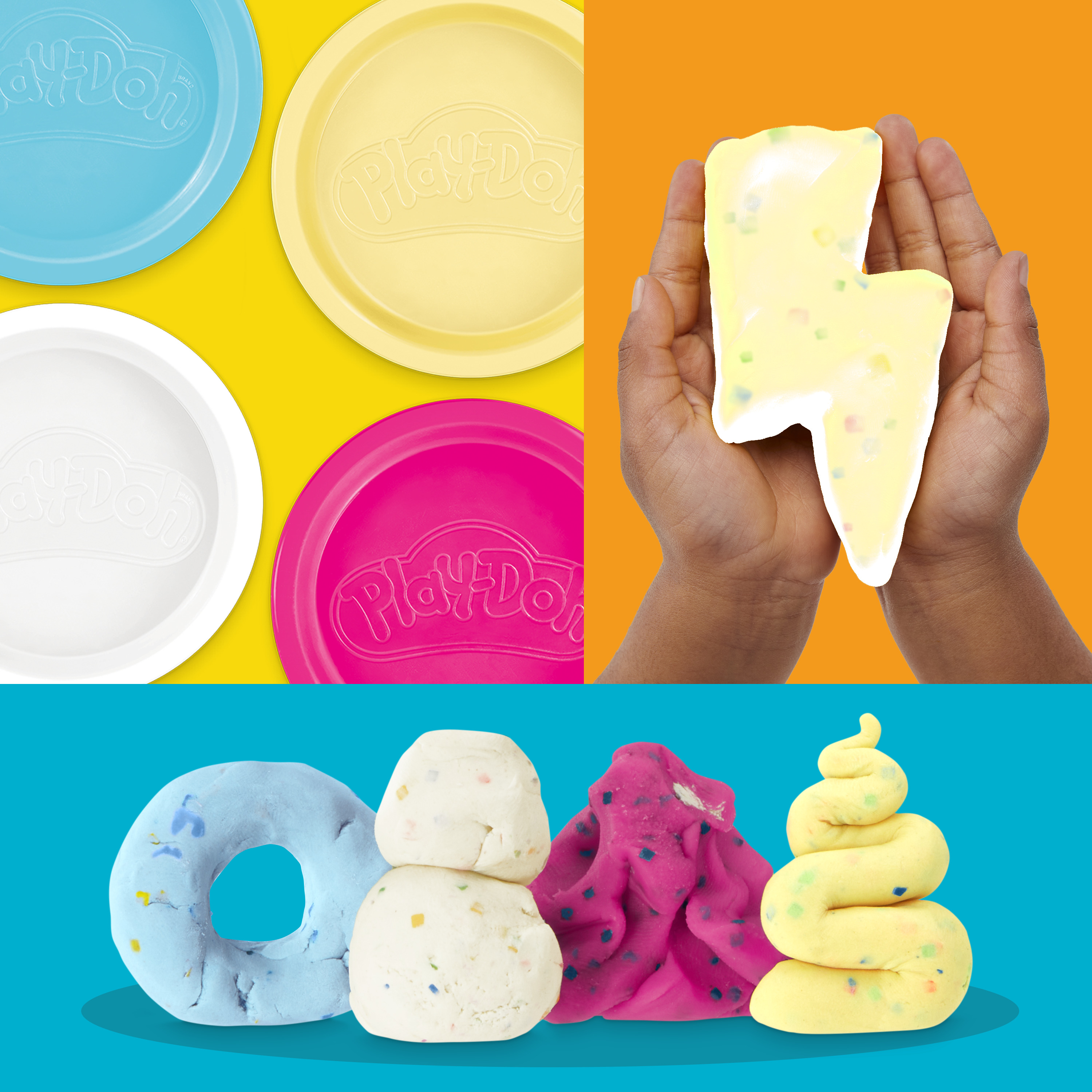 Масса для лепки Hasbro Play Doh Конфетти 4шт - фото 6