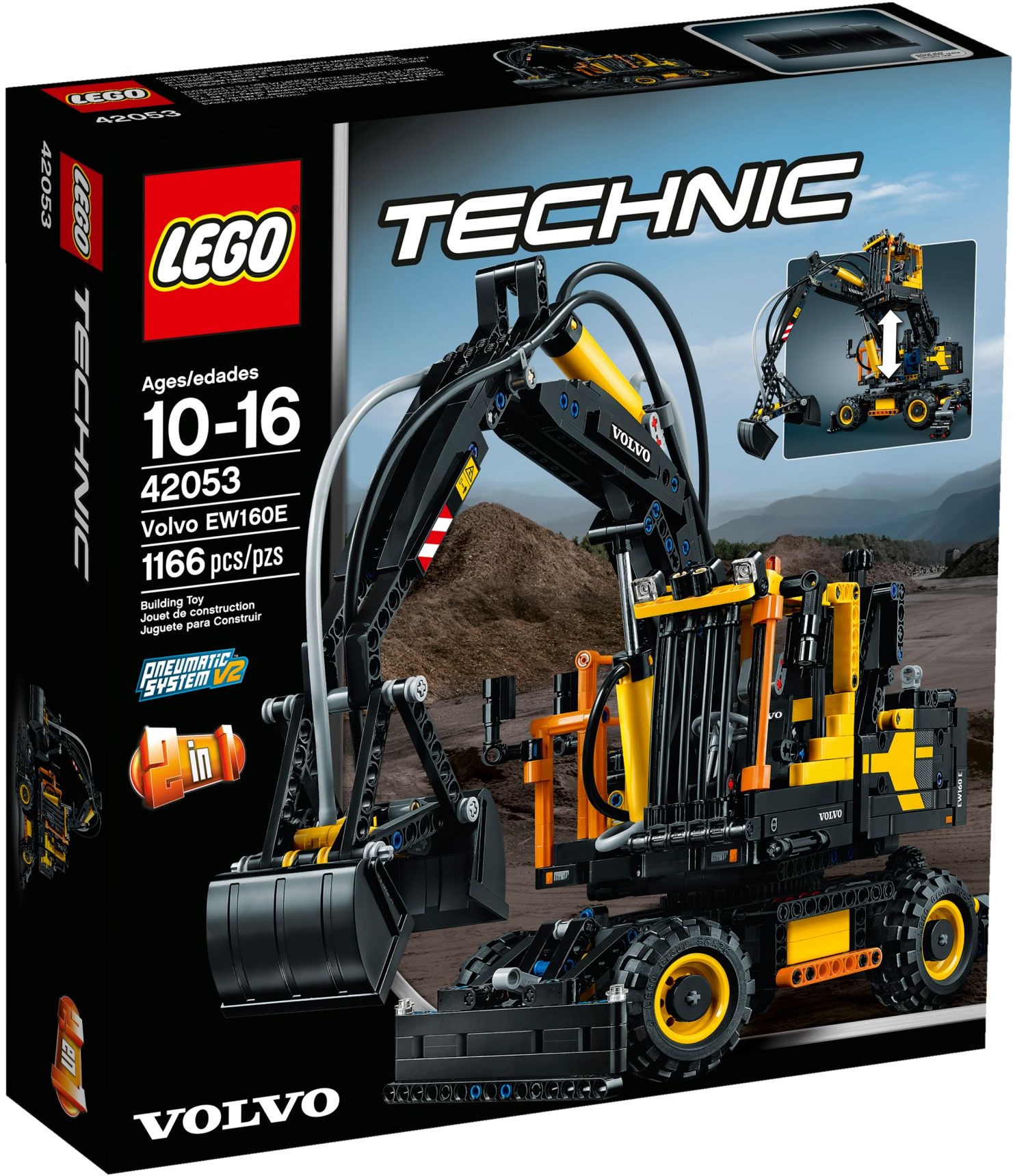 Изображение товара Конструктор LEGO Technic Экскаватор Volvo EW 160E 42053 1166 деталей для детей от 10 лет Изображение товара Конструктор LEGO Technic Экскаватор Volvo EW 160E 42053 1166 деталей для детей от 10 лет