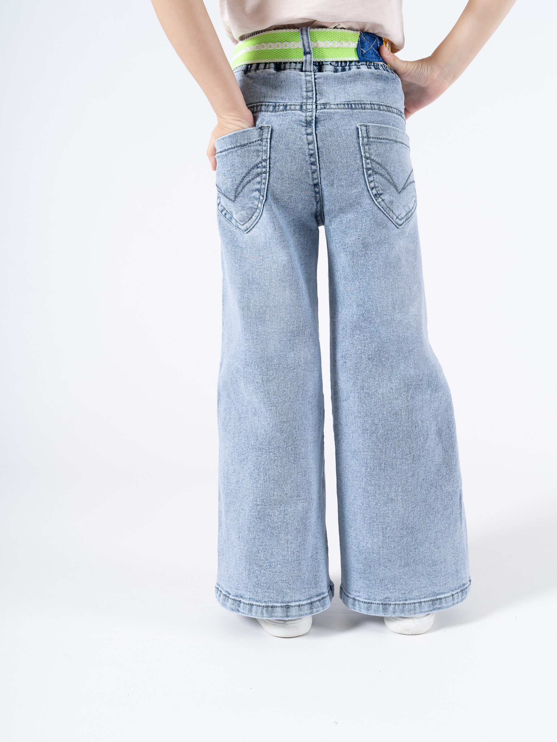 Джинсы TiGaDa джинсы/палаццо/девочки/голубой - фото 32