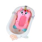Матрас LaLa-Kids для купания новорожденных Единорог розовый