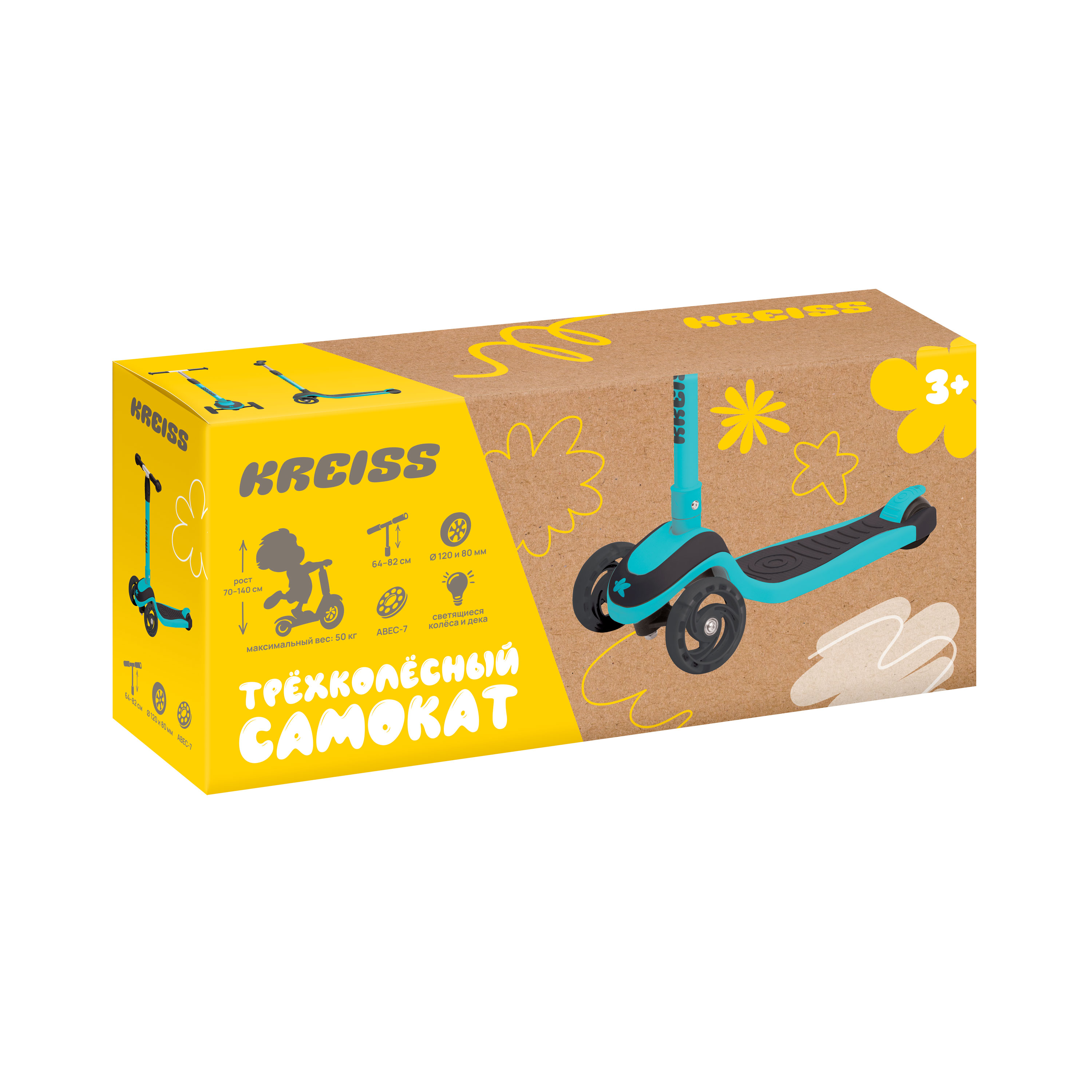 Самокат Kreiss трехколесный - фото 15