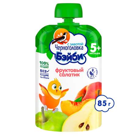 Пюре Черноголовка Бэйби Фруктовый салатик с 5 мес 85 г