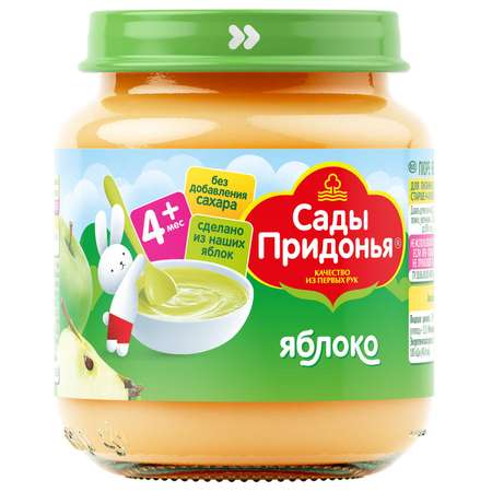 Пюре Сады Придонья Яблоко с 4 мес 120 г