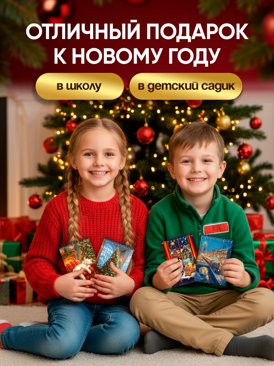 Блокнот Prof-Press Новогодние картинки 32 лист. - фото 6