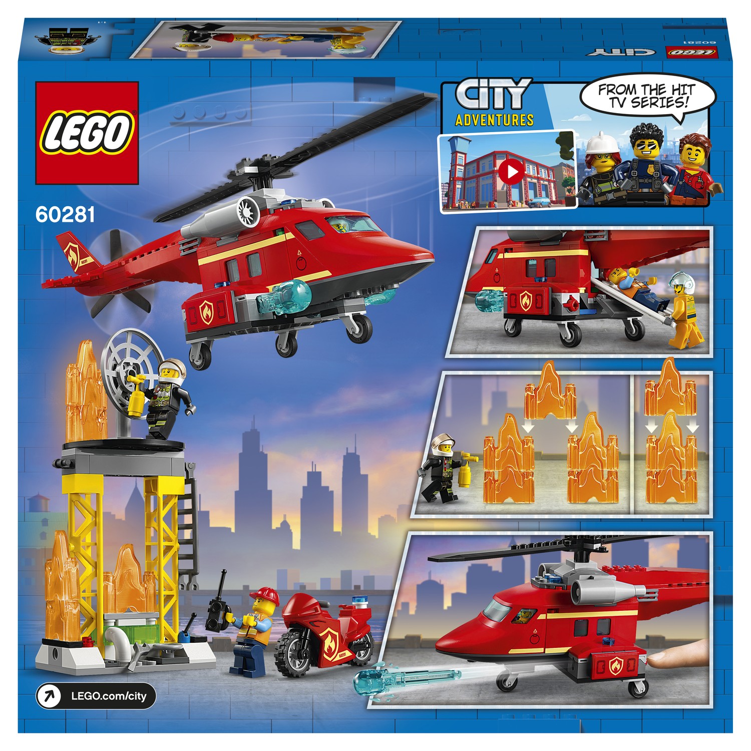 Конструктор LEGO City Fire Спасательный вертолёт 212 дет. - фото 3