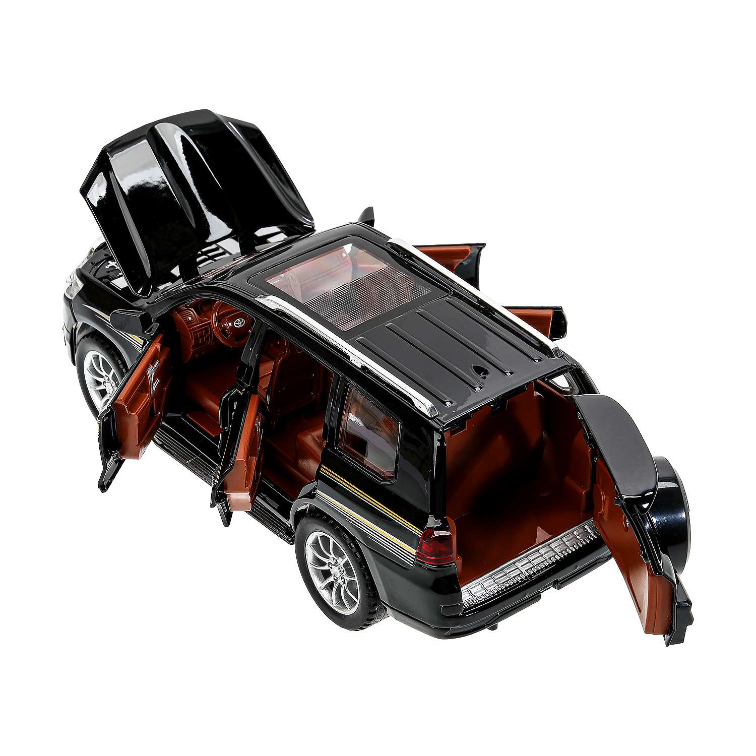 Автомобиль Технопарк Toyota 1:24 черный 384375 - фото 10