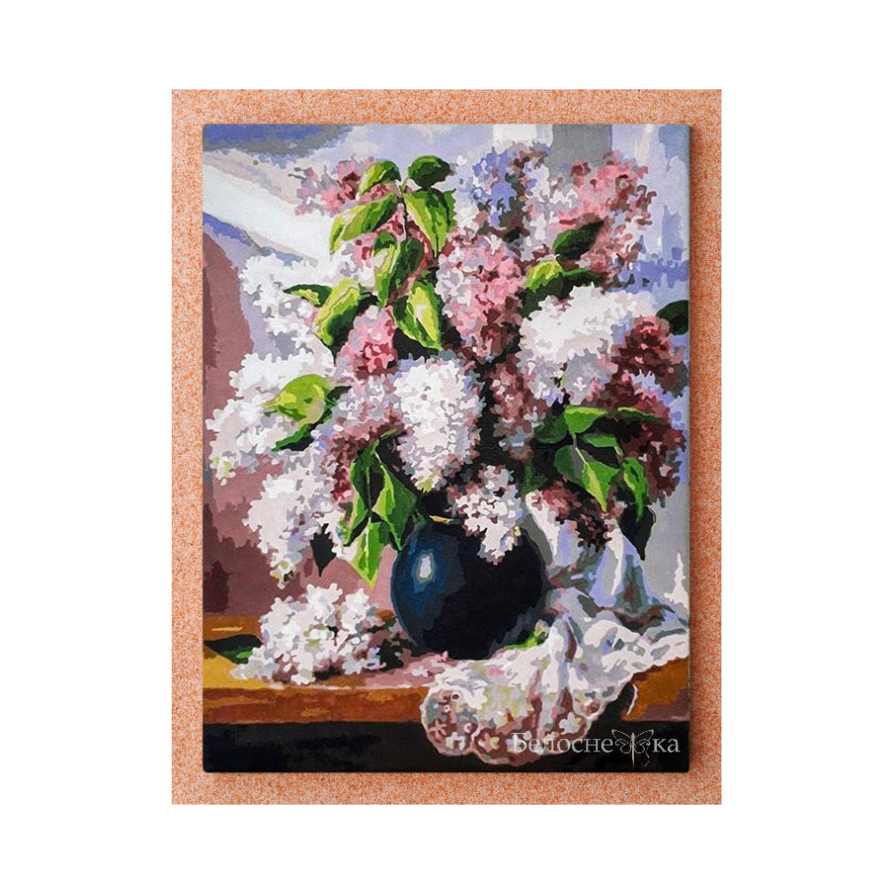 Картина по номерам Белоснежка Пушистая сирень - фото 7