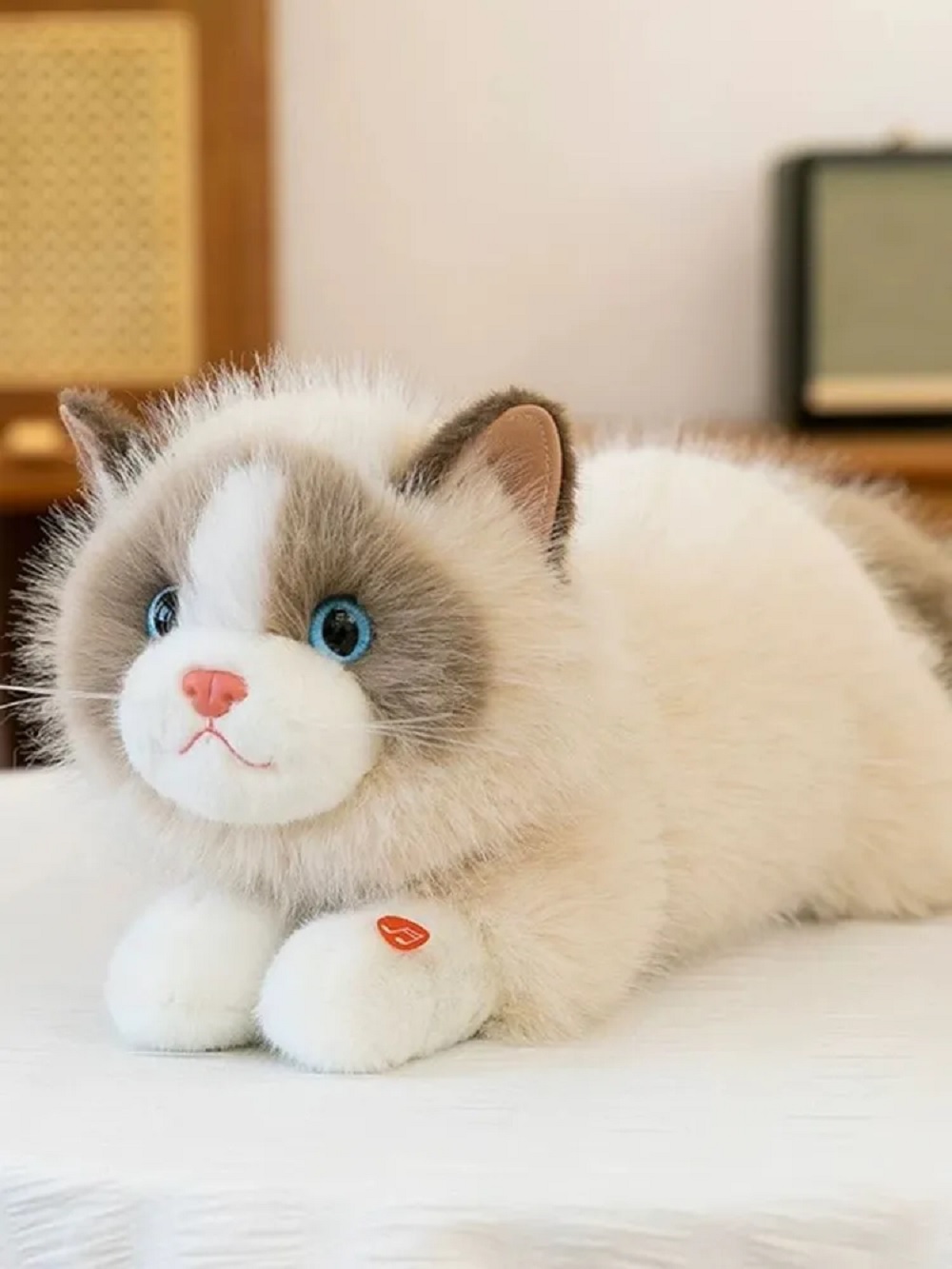 Мягкая игрушка ТОТОША котик плюшевый со звуком 40 см - фото 12