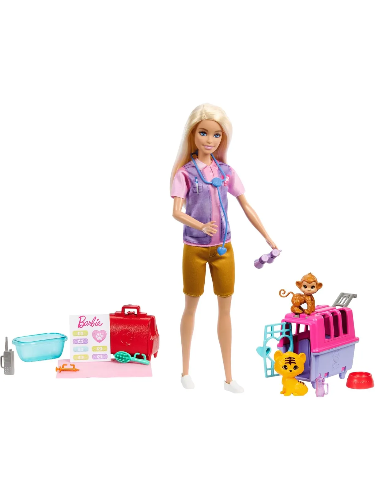 Кукла классическая Barbie Animal Rescue Station HRG50 - фото 4