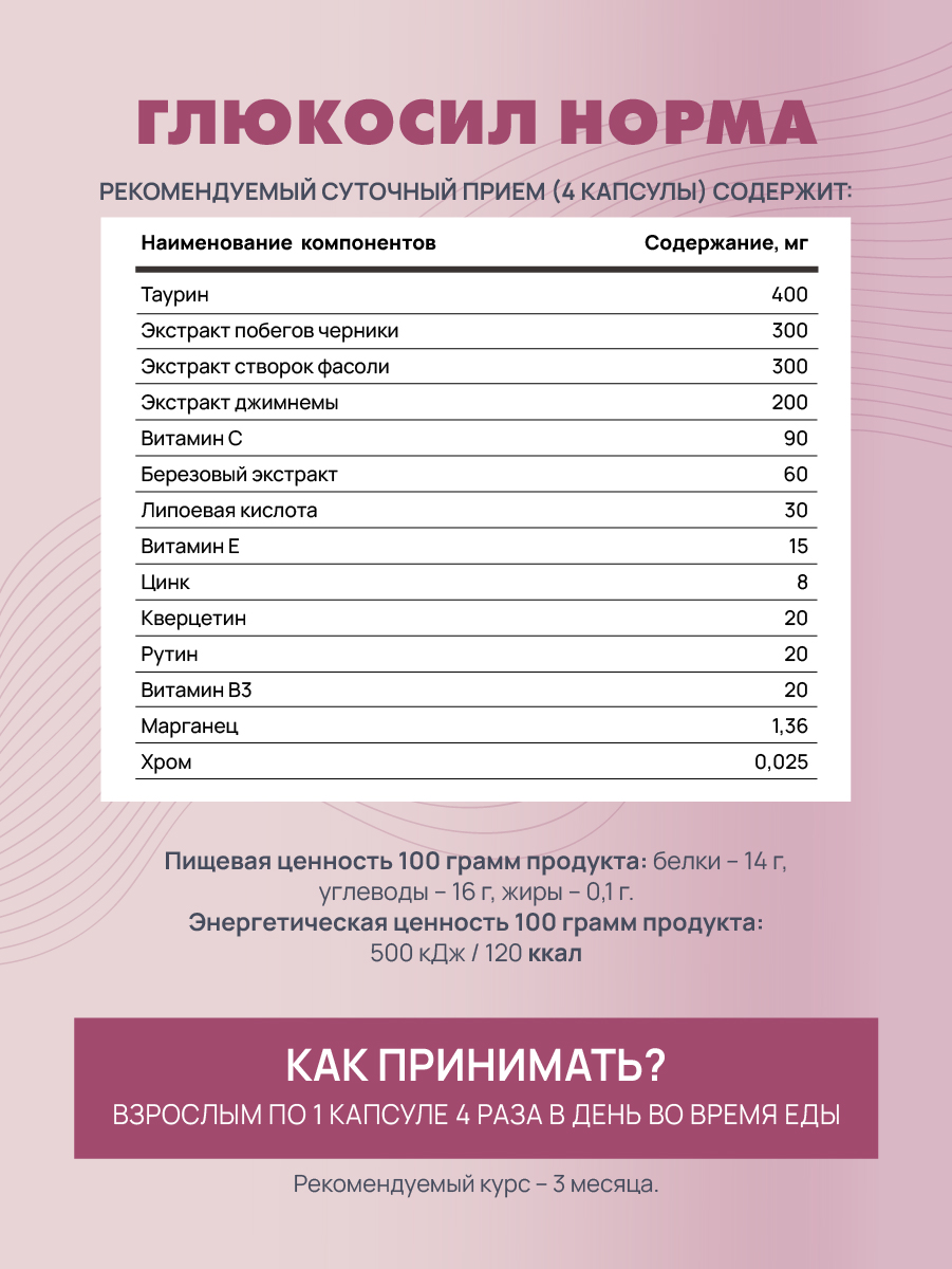 Art Life Глюкосил Норма Арт Лайф Поддержка обмена веществ и здоровья организма - фото 8