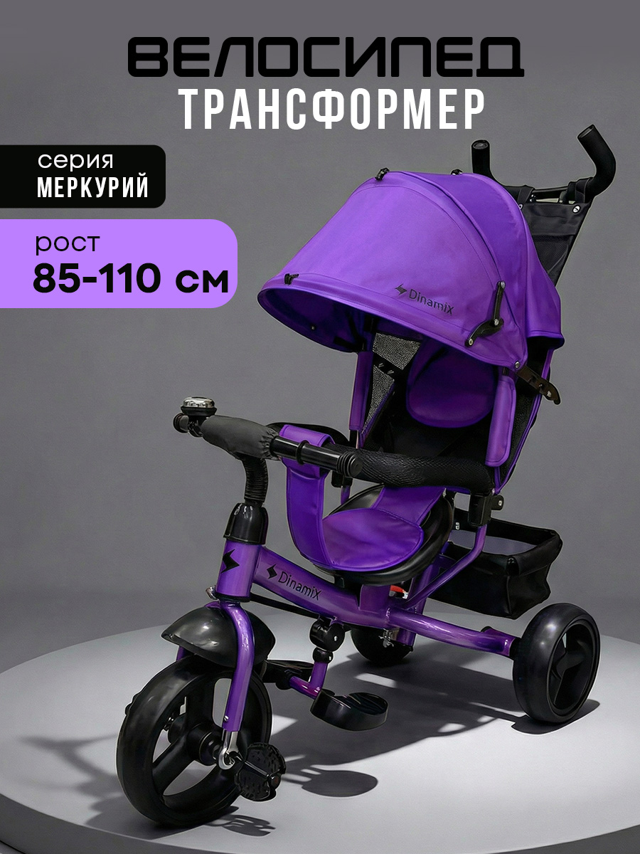 Трехколесный велосипед DinaMiX 10 дюймов - фото 1