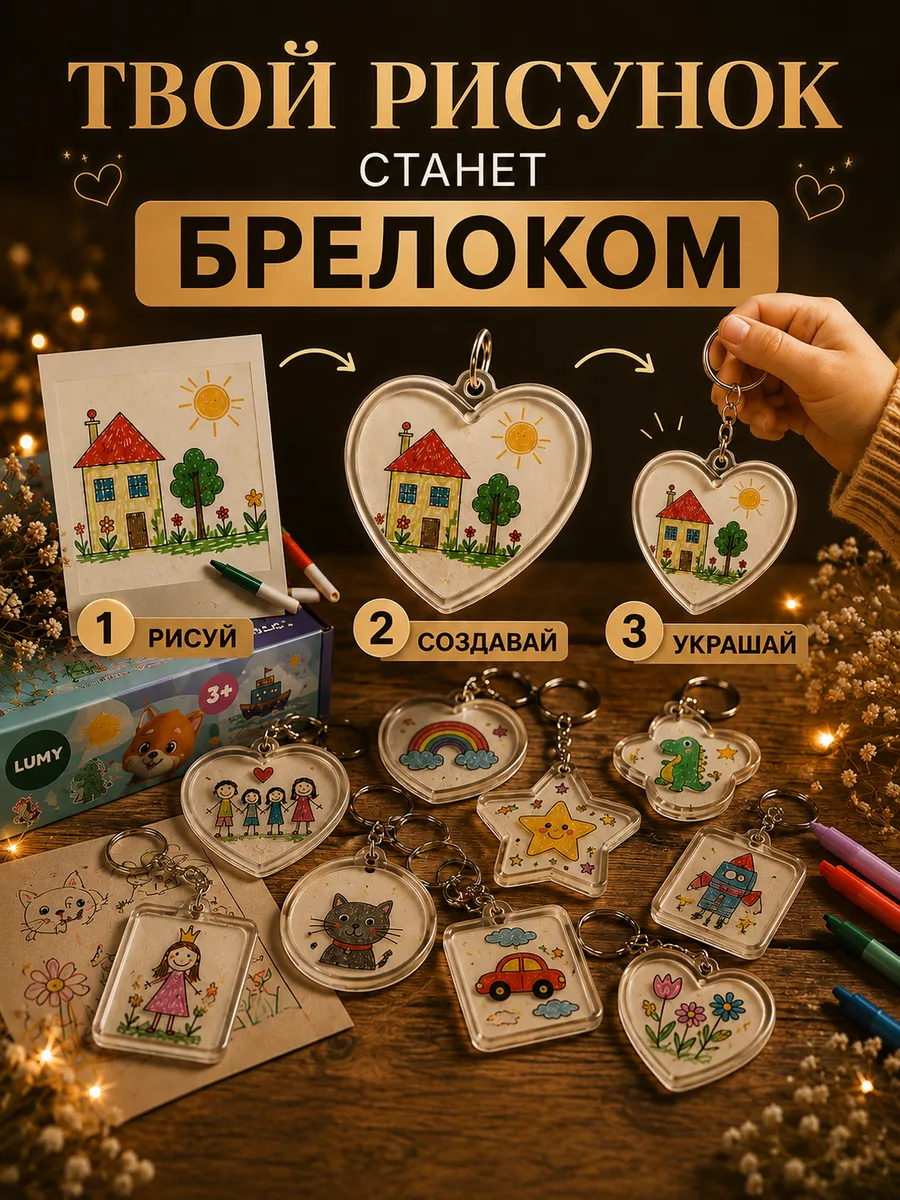 Набор для творчества MiniMinds эпоксидная смола для создания термо-брелков - фото 2