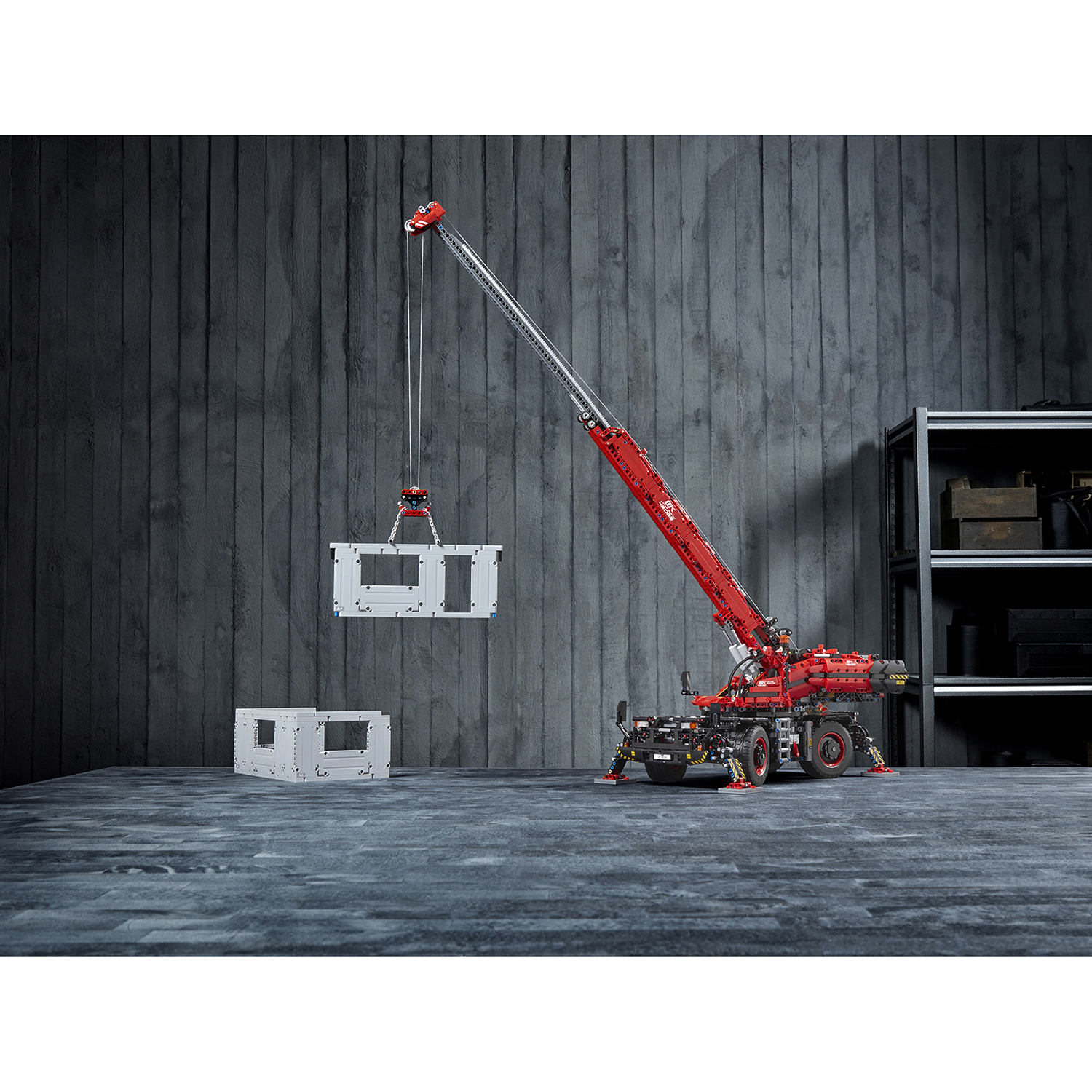 Конструктор LEGO Technic Подъёмный кран 4057 дет. - фото 69