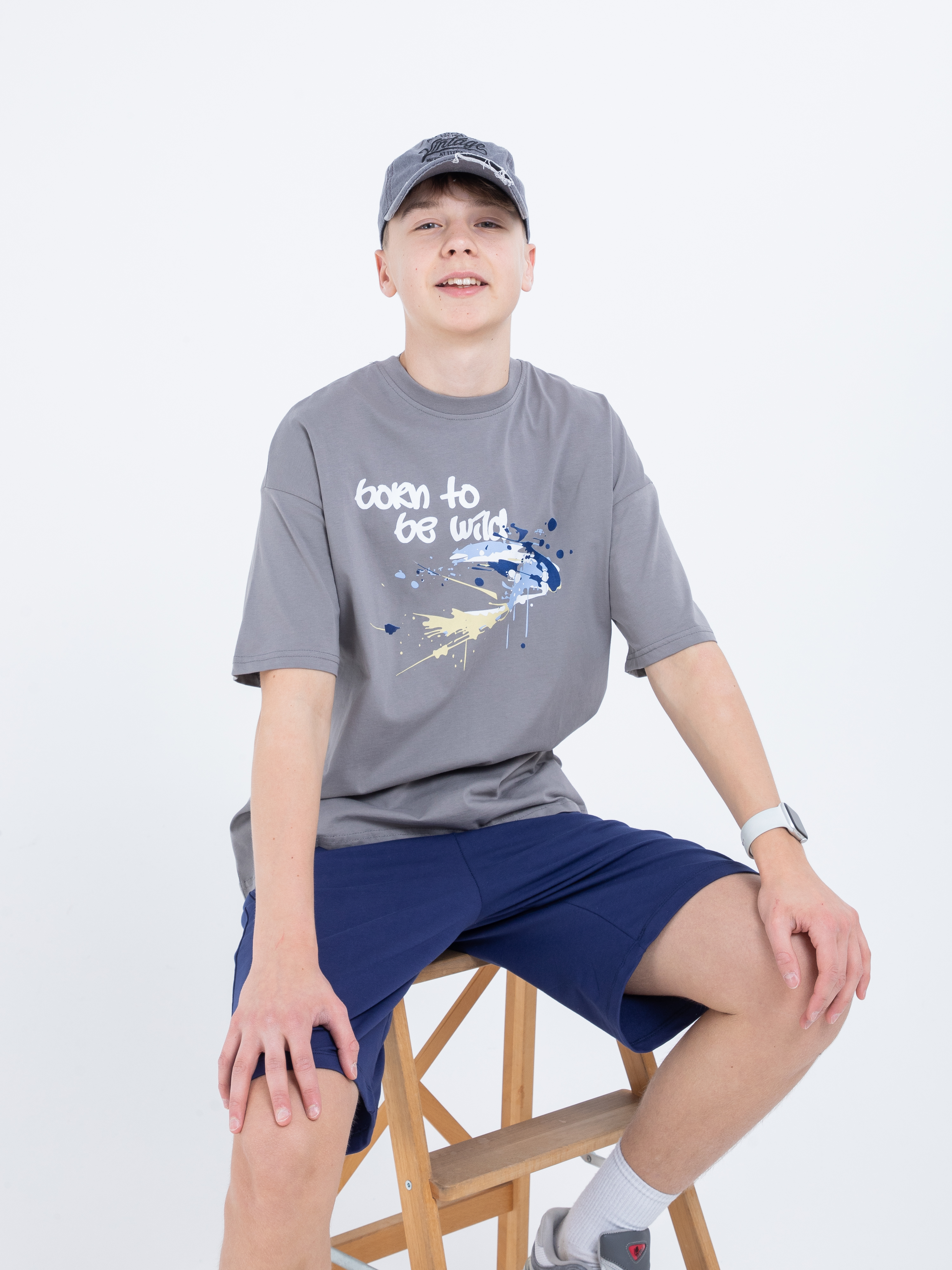 Шорты Be Friends 0221_синий - фото 5