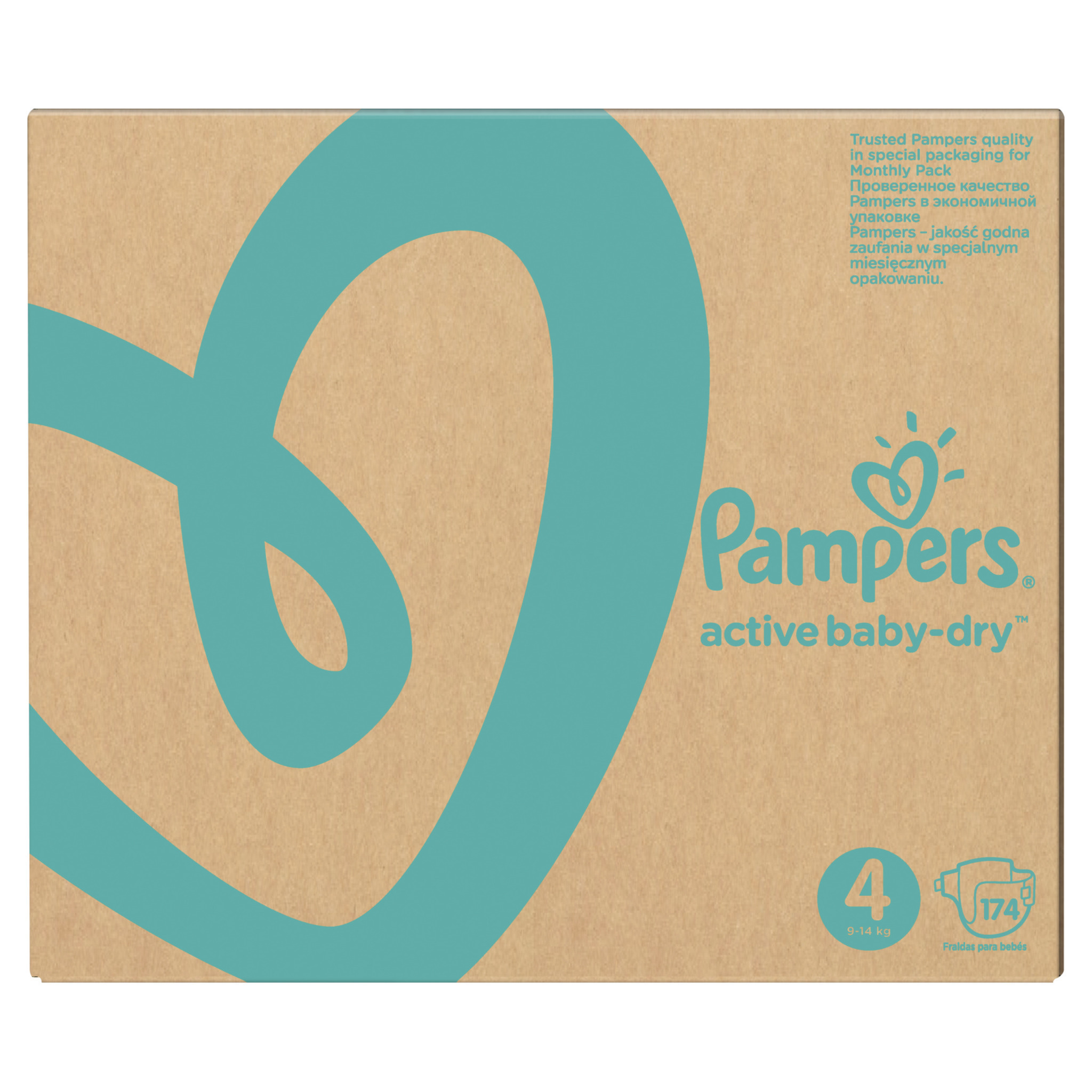Подгузники Pampers Active Baby-Dry 4 (9-14 кг) 174 шт. - фото 3