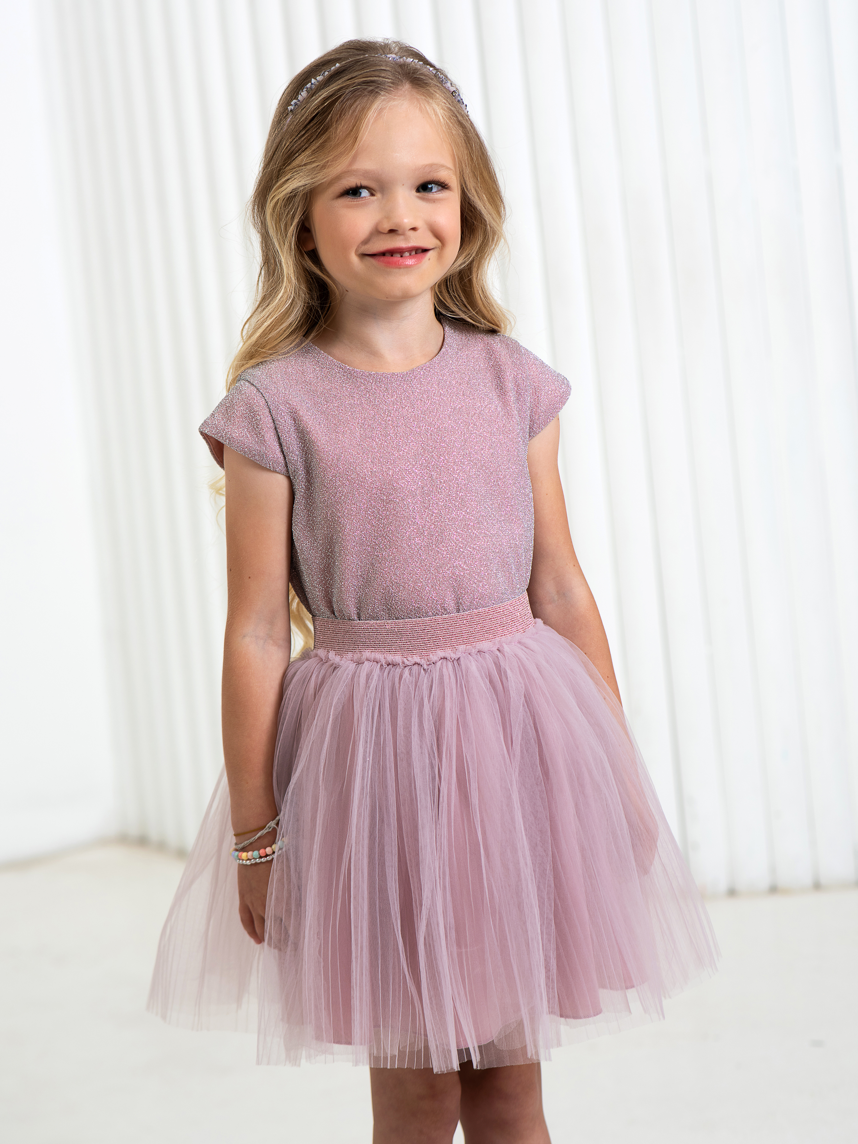 Юбка LisaWeta S-142 пудра - фото 1