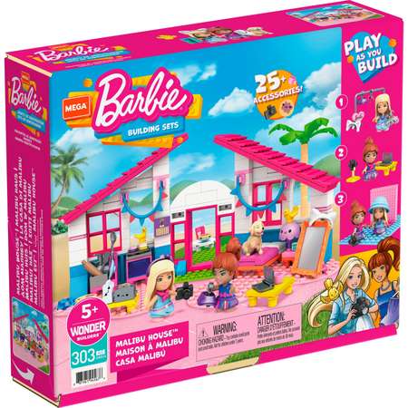 Конструктор Mega Construx Barbie Домик мечты блочный