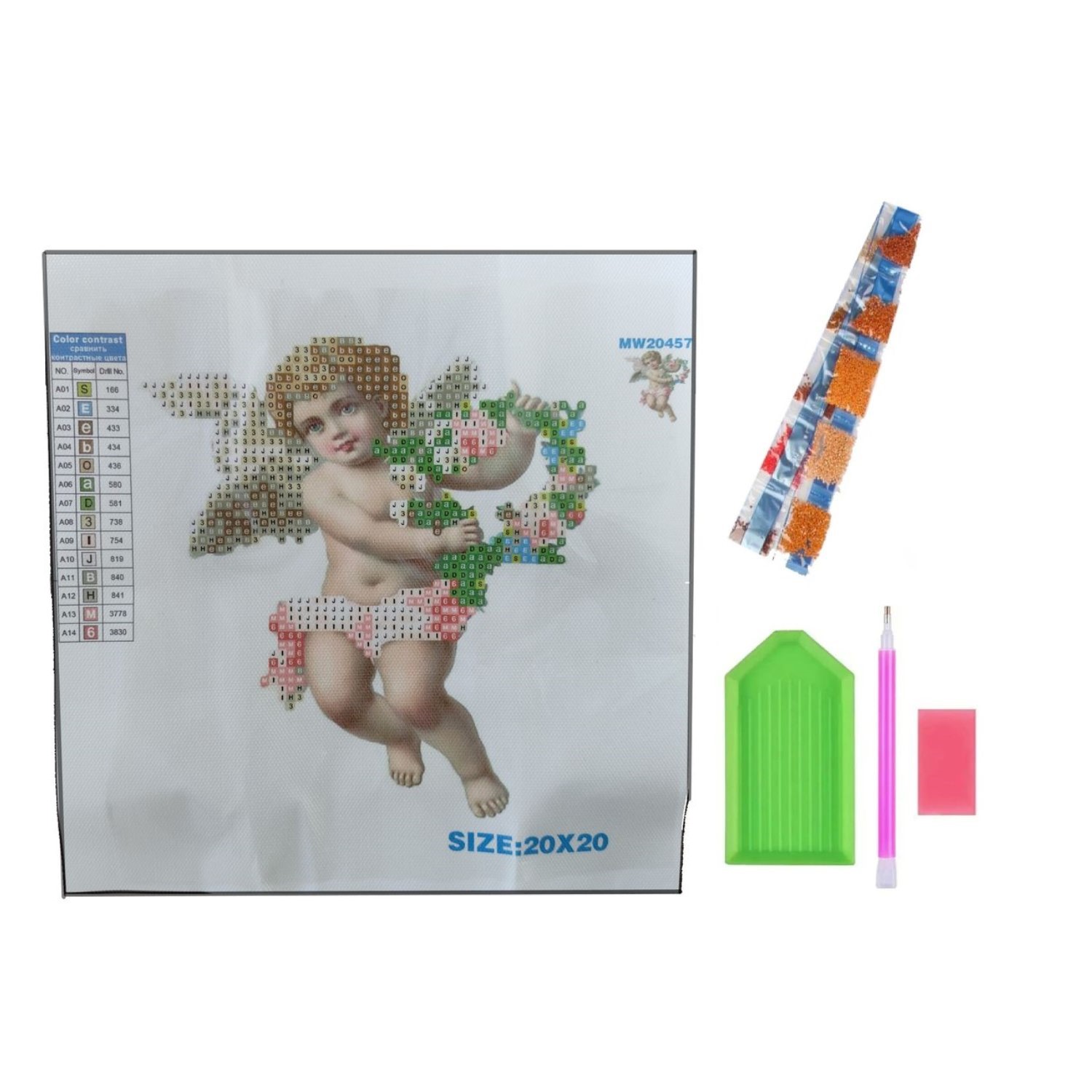 Алмазная мозаика Seichi Ангел - фото 4