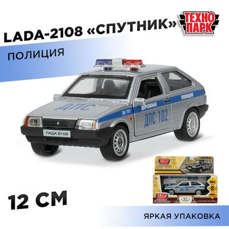 Полицейская машина Технопарк LADA Cпутник серебряный