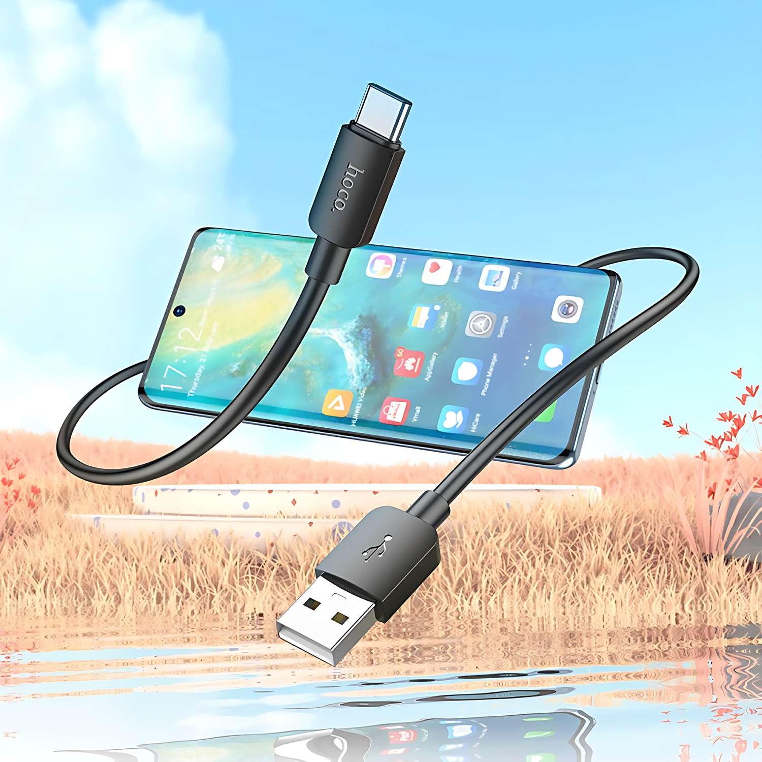 USB кабель hoco X96 Hyper Type-C 3А 27W 1м - фото 3
