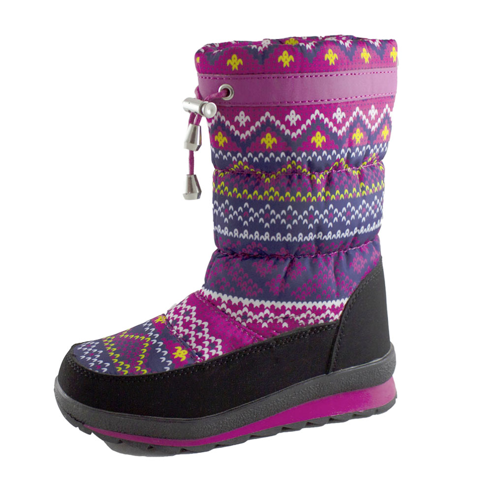 Сапоги Europen ML9615E-16-СВ EUROPEN Сапоги зимние для девочки,розово-черный - фото 1