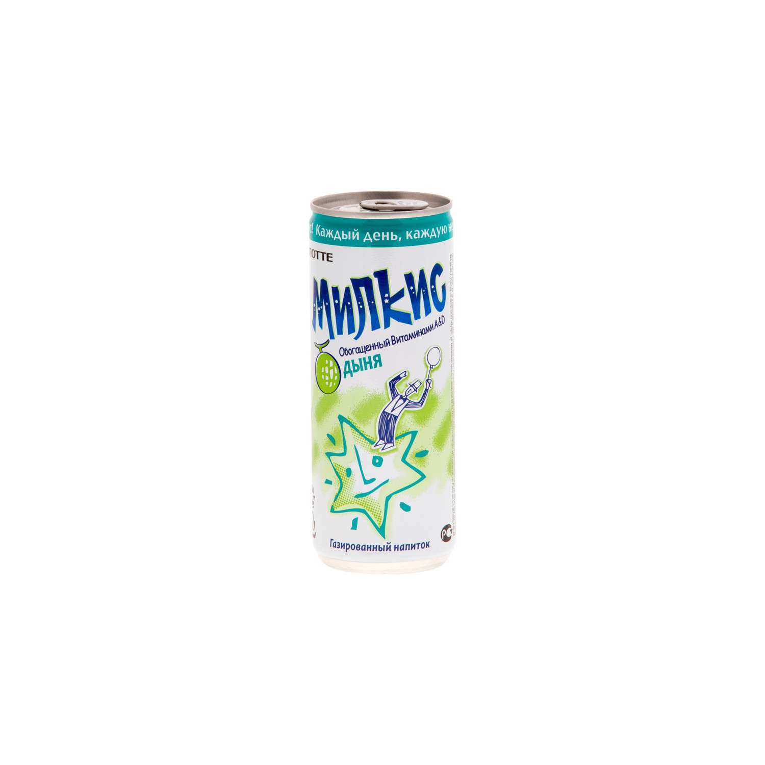 Напиток безалкогольный газированный Lotte Милкис Дыня 0.25л - фото 1