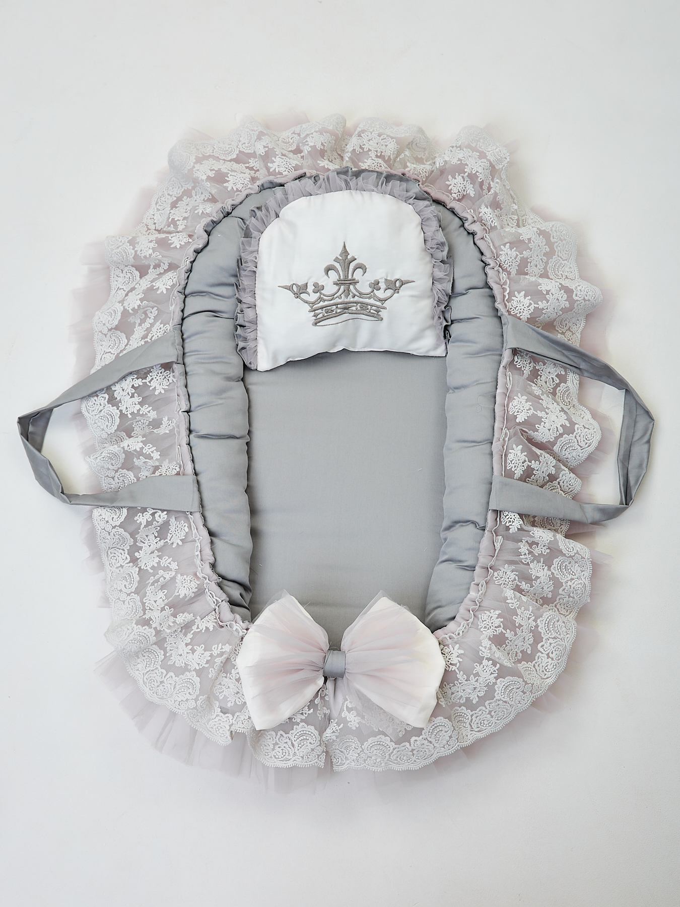 Конверт пеленальный (кокон) ТОСЯ БОСЯ серый - фото 1