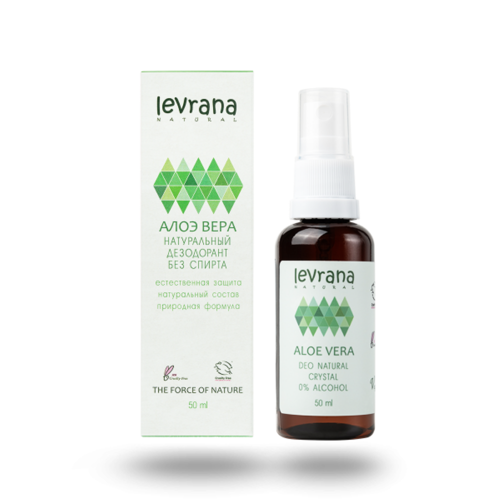 Дезодорант женский спрей натуральный levrana Алоэ Вера, 50 мл - фото 1