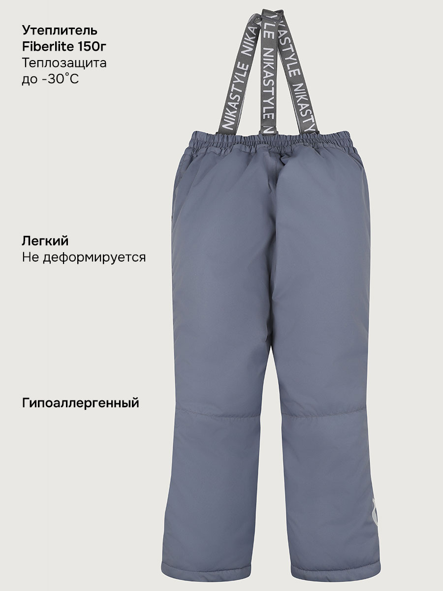 Брюки NIKASTYLE п2з5825 серый - фото 7