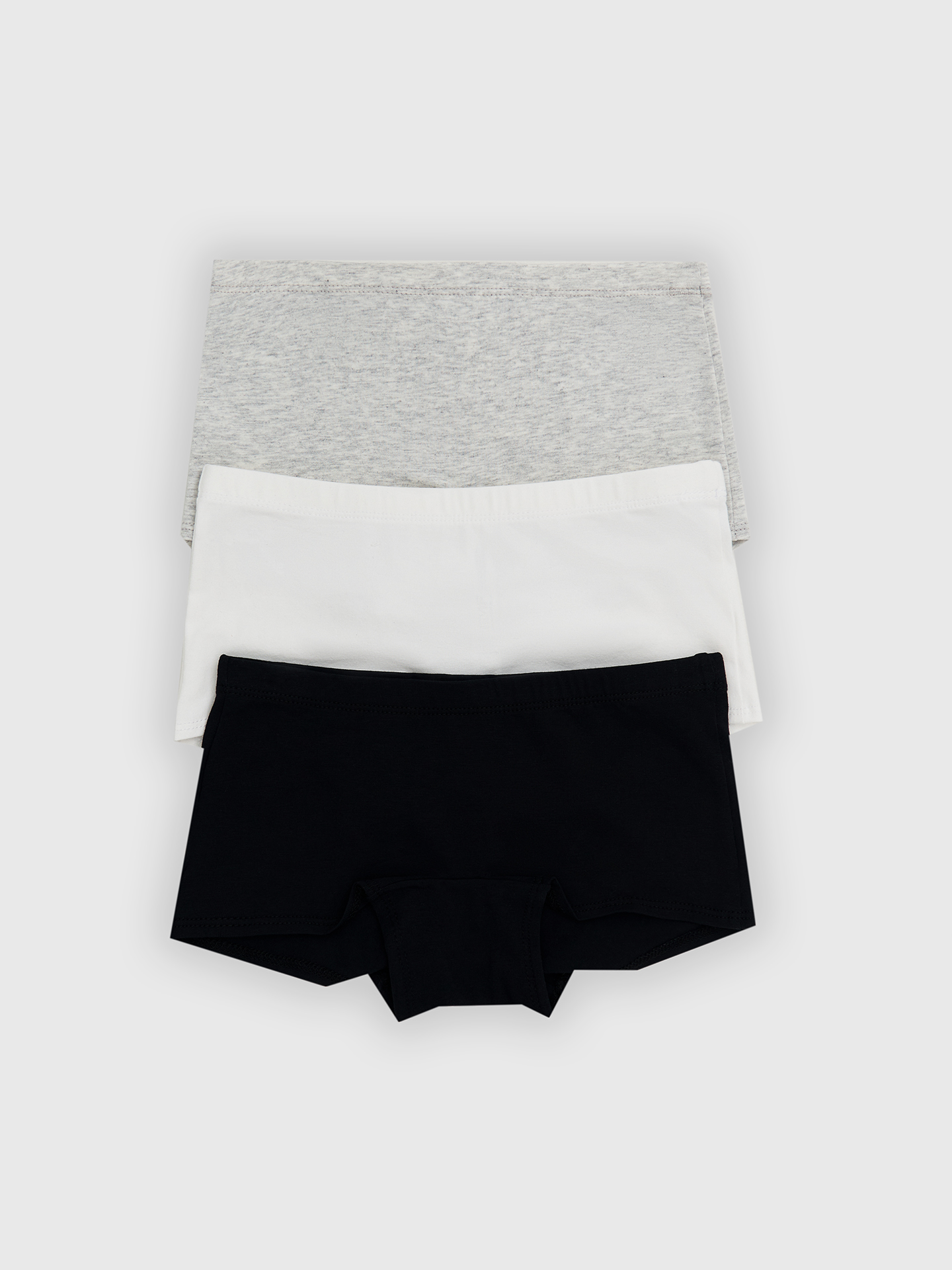 Трусы 3 шт Mark Formelle (Марк Формэль) 417746-3/белый + серый меланж 4306-А +черный - фото 1