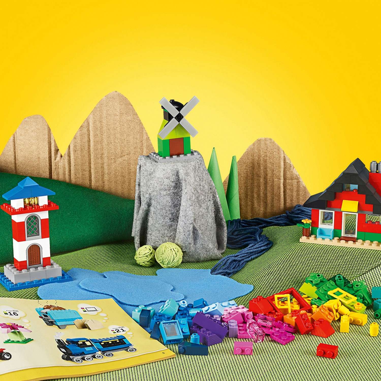 Конструктор LEGO Classic Кубики и домики блочный - фото 9