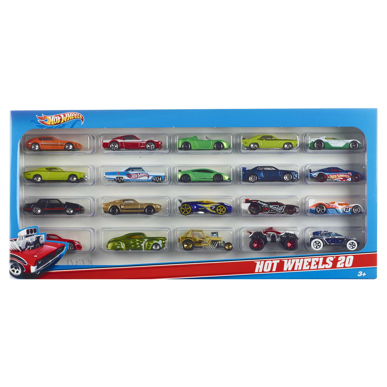 Игровой набор Hot Wheels из 20 машинок 1:64 в ассортименте H7045 - фото 4