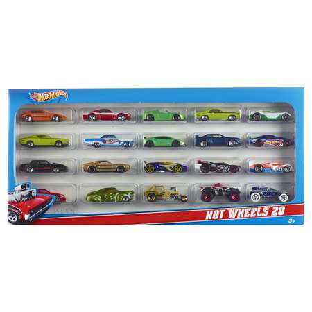 Игровой набор Hot Wheels из 20 машинок 1:64 в ассортименте