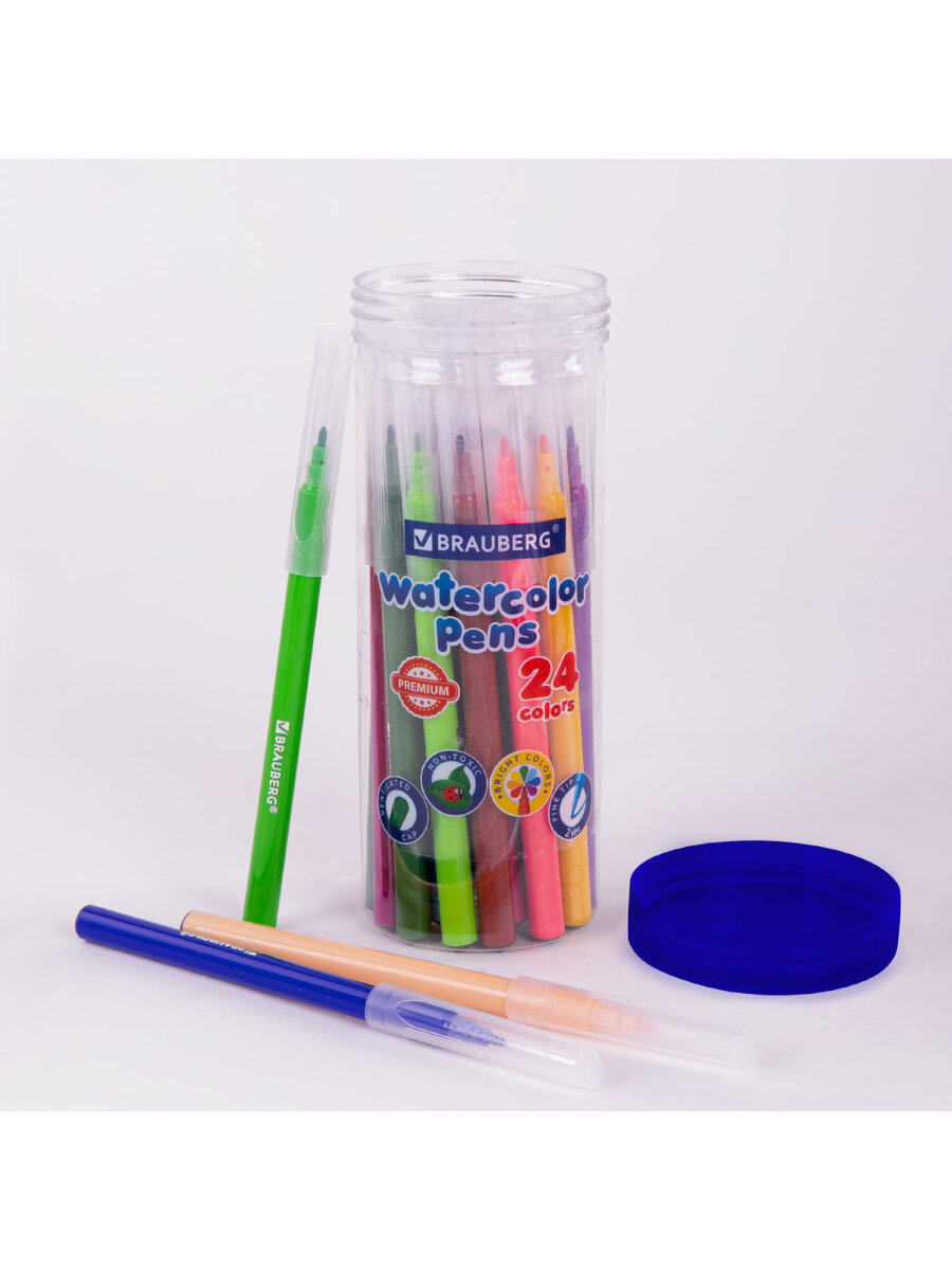 Фломастеры Brauberg 24 шт. - фото 8