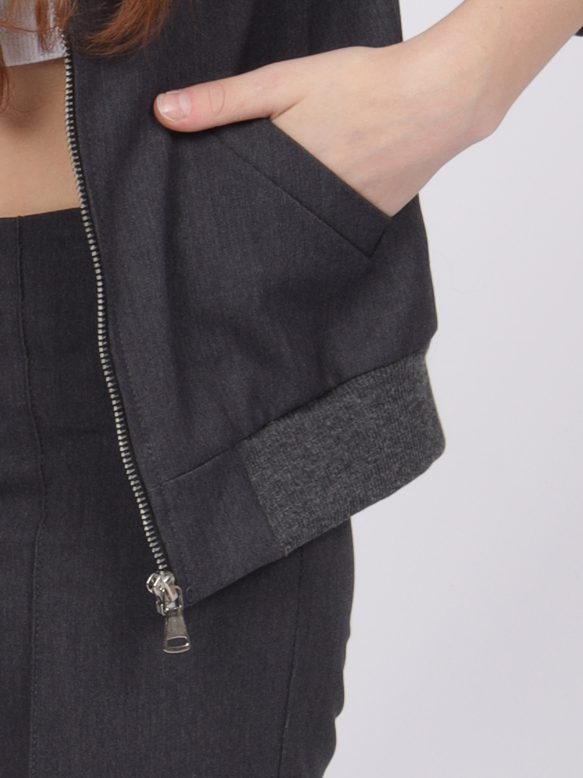 Бомбер Sky Lake 1515 Рио серый - фото 3