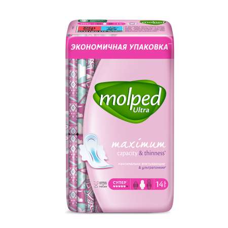 Прокладки Molped женские гигиенические Ultra Super 14 шт