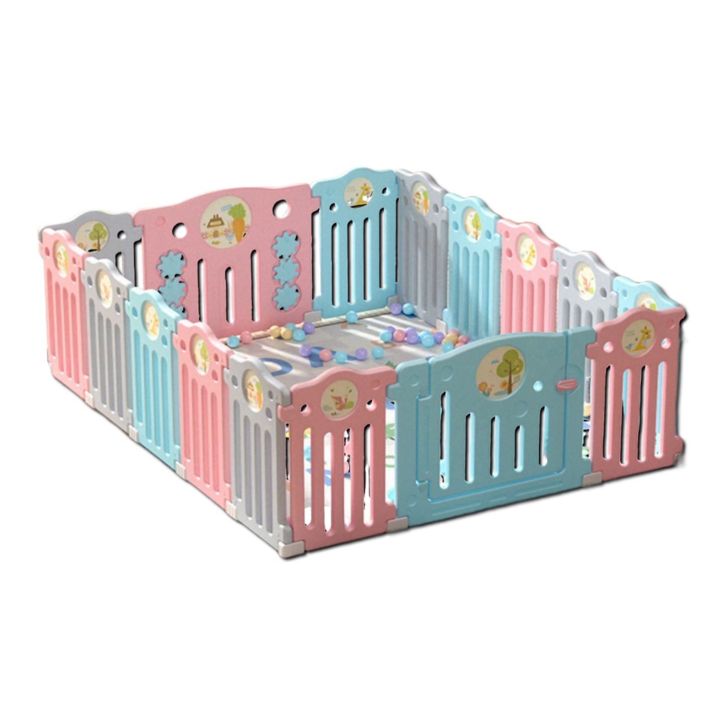 Манеж Floopsi Flower Playpen maneg-YK-1117120405-multicolor - фото 2